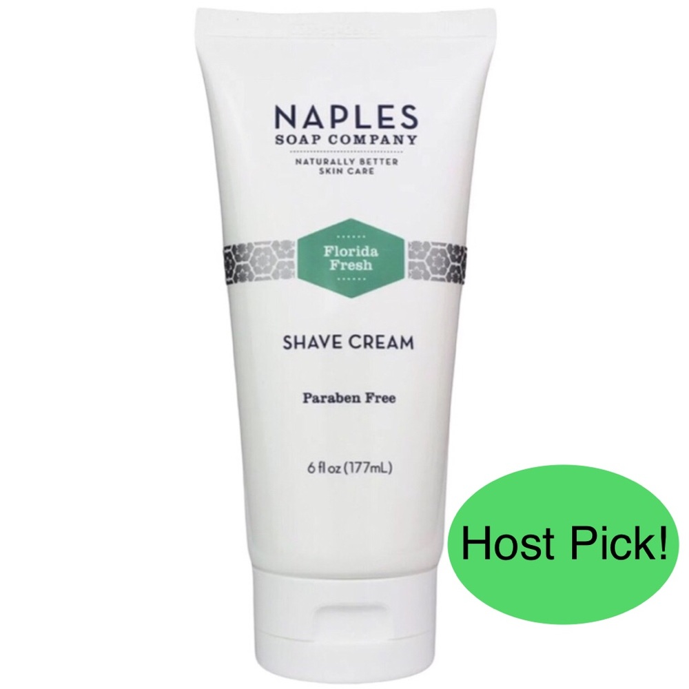 Naples Soap Company Florida Fresh Shave Cream Paraben Free 6oz 🍭 HOST PICK 🍭